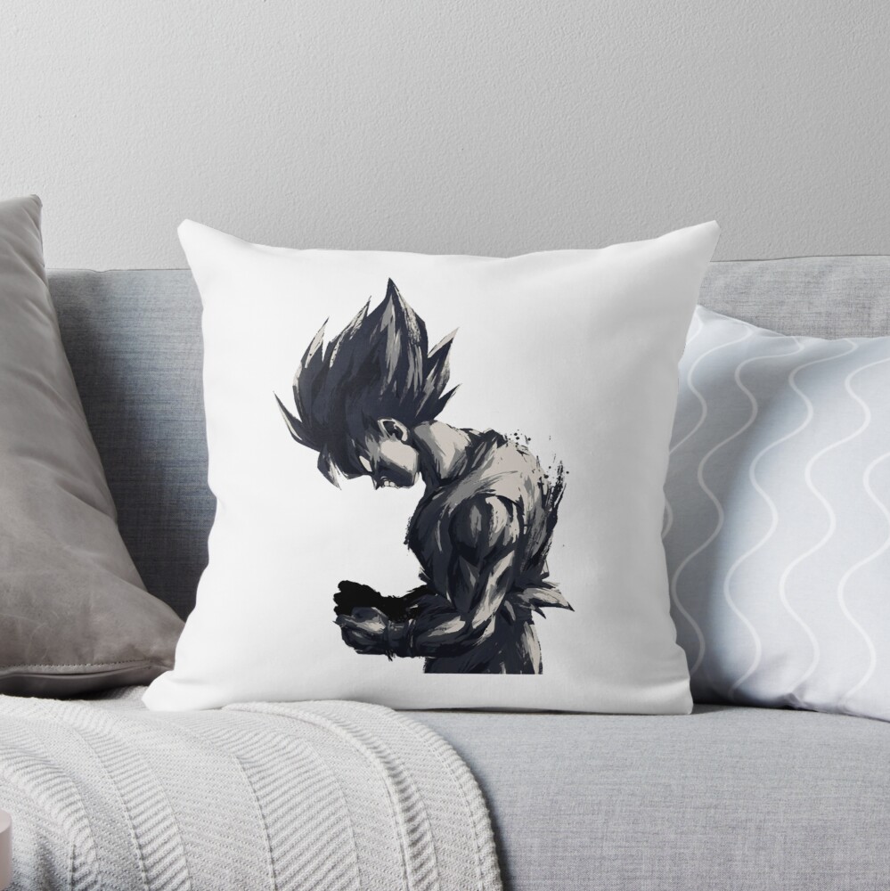 Son Goku Turn Into Super Saiyan Classic Throw Pillow