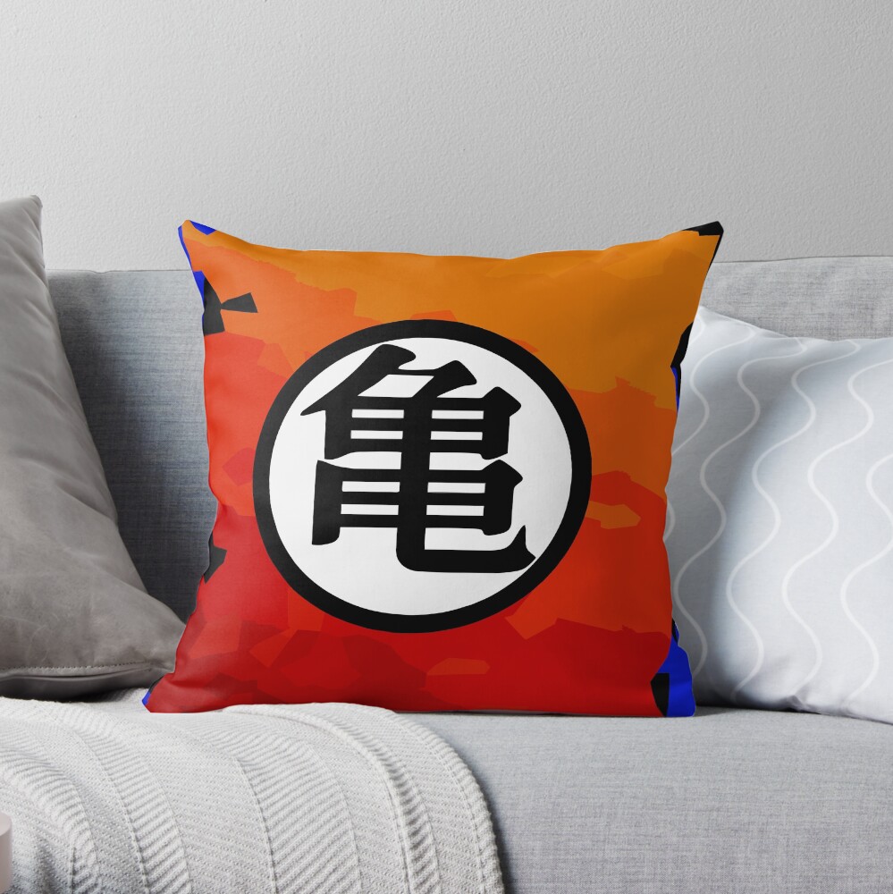 Dragon Ball Kanji Gi Symbol Throw Pillow