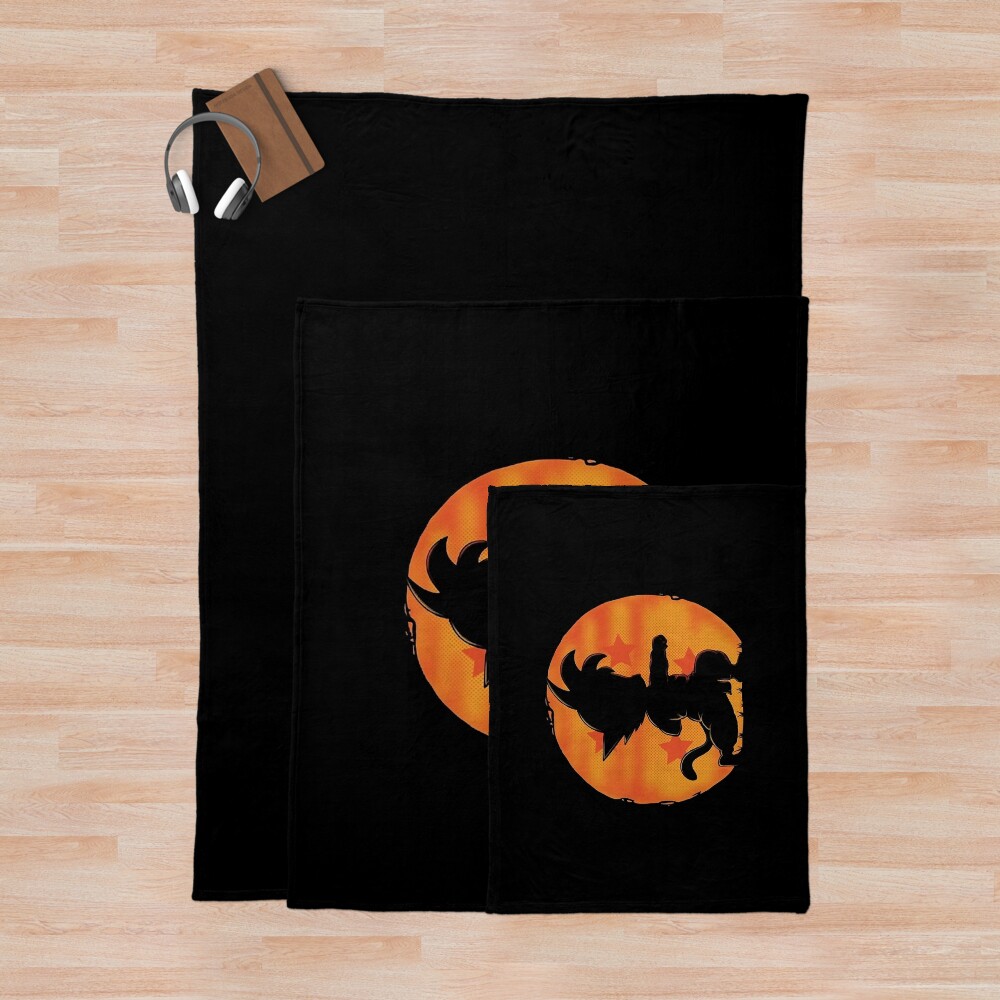 Sunshine Silhuette Baaby Goku Throw Blanket Dragon Ball Gift Throw Blanket - Image 3