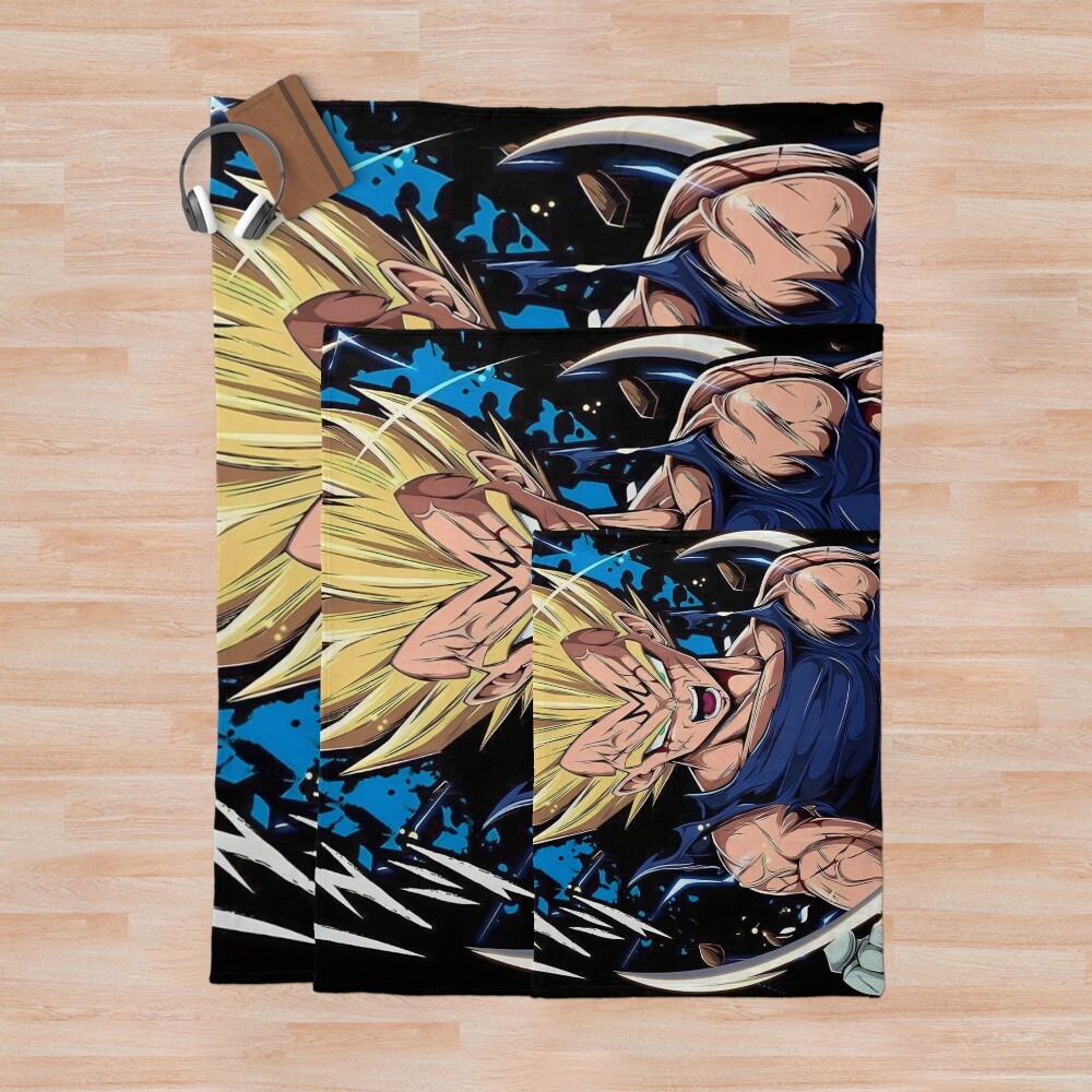 Vegeta Throw Blanket - Image 3
