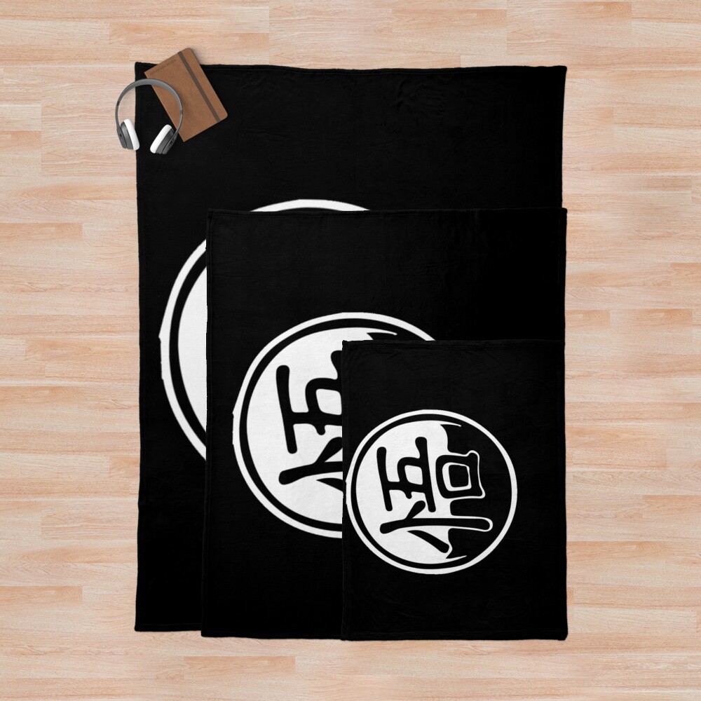 Goku Logo Dragon Ball Throw Blanket - Image 3