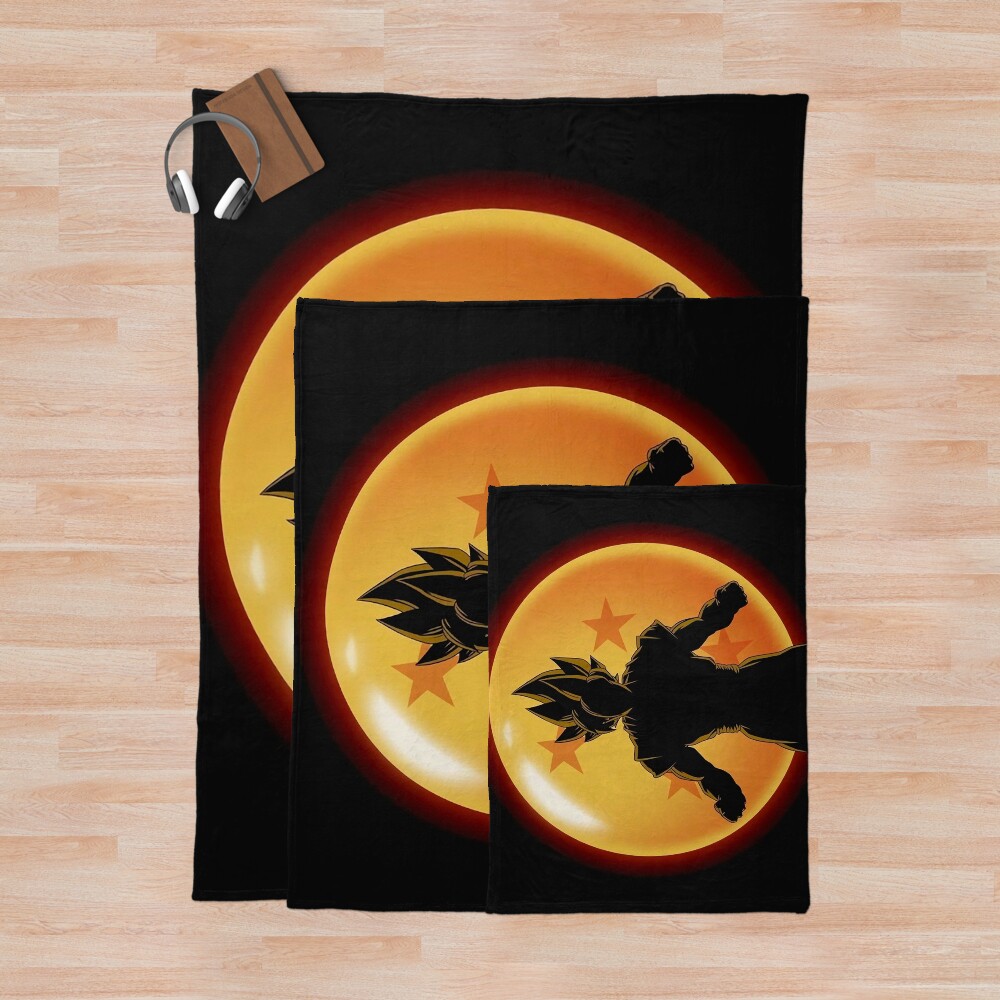Dragon Ball Son Goku Son Gohan Collection Throw Blanket Dragon Ball Gift Throw Blanket - Image 3