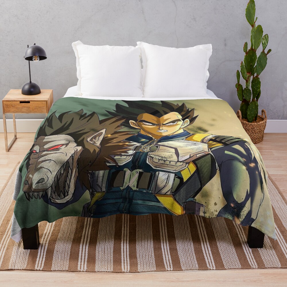 Vegeta Dbz Throw Blanket