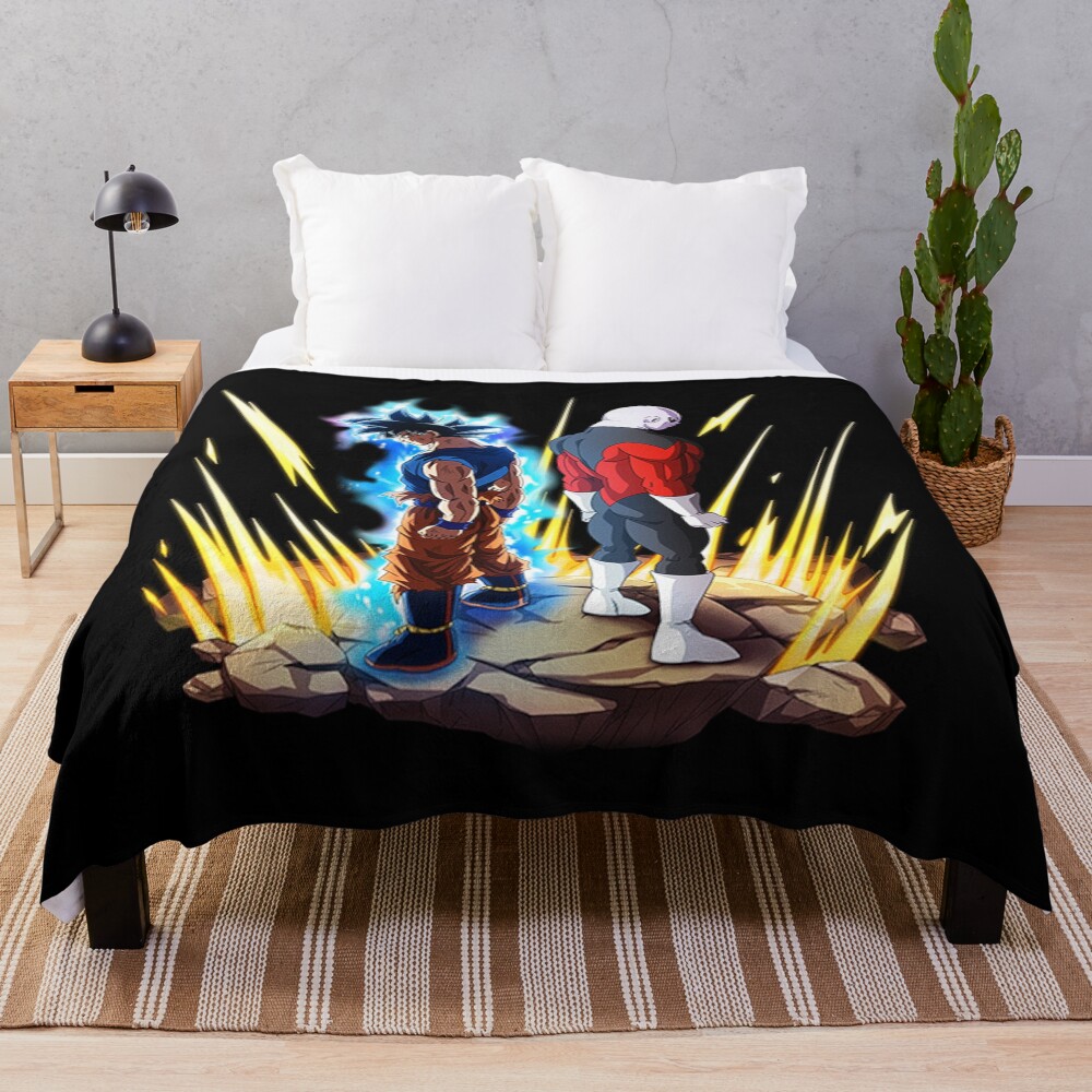 Goku Dragon Ball Wiki Throw Blanket