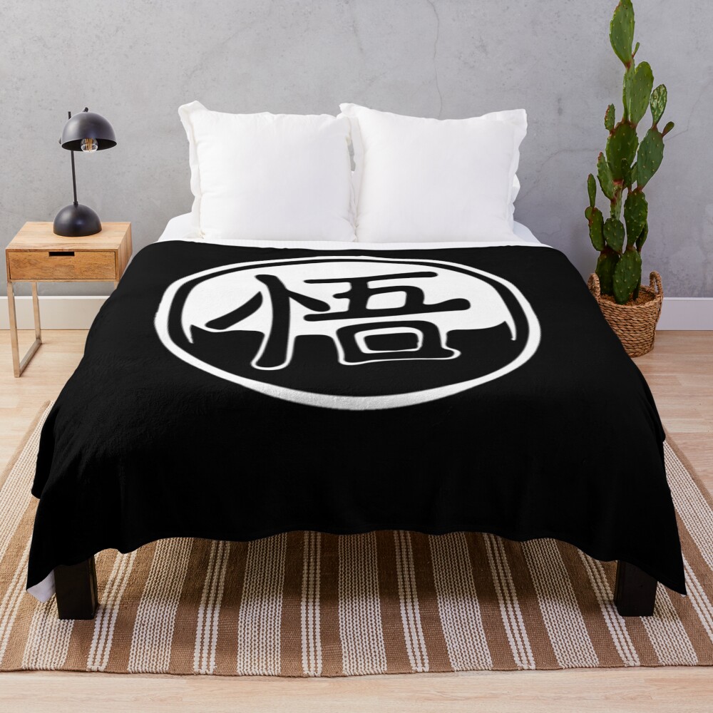 Goku Logo Dragon Ball Throw Blanket