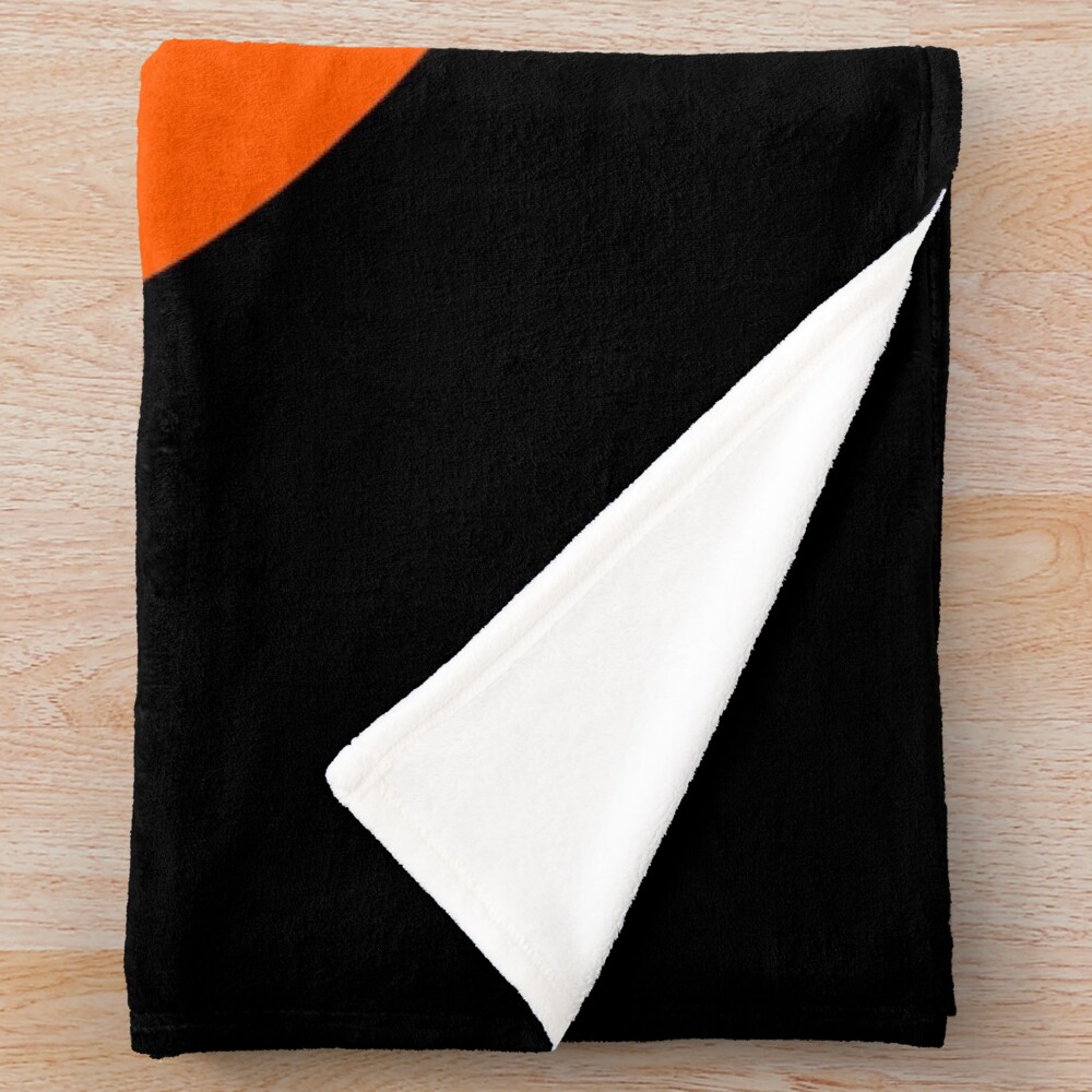 Songoku Silouette Throw Blanket - Image 2