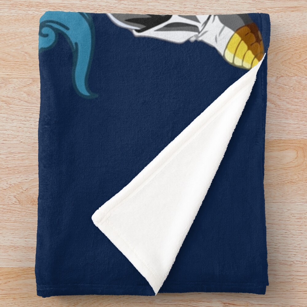 Vegeta Blue Dragon Ball Throw Blanket - Image 2
