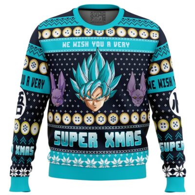 A Very Saiyan Christmas DBZ PC men sweatshirt FRONT mockup - Dragon Ball UK Shop