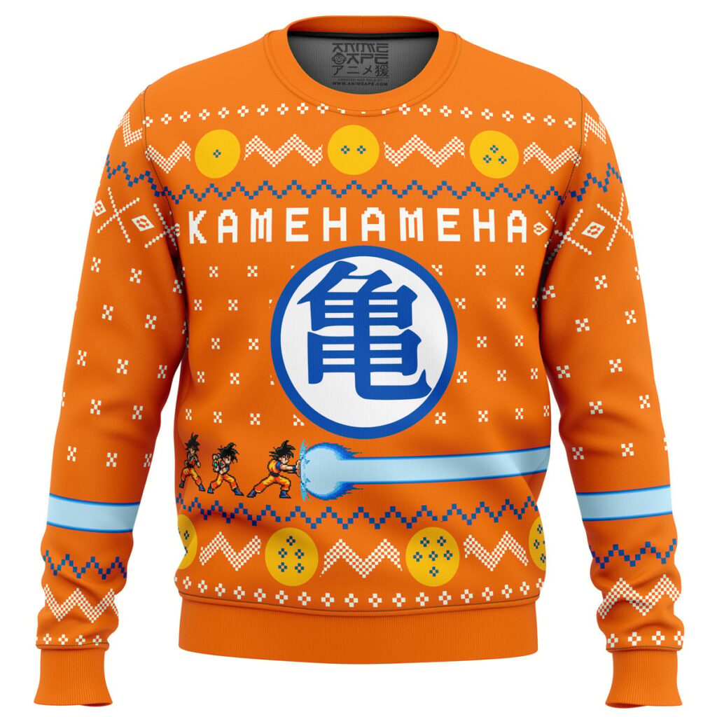 Dragon Ball Kamehameha Ugly Christmas Sweater