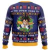 Tis Over 9000 DBZ PC Ugly Christmas Sweater back mockup - Dragon Ball UK Shop