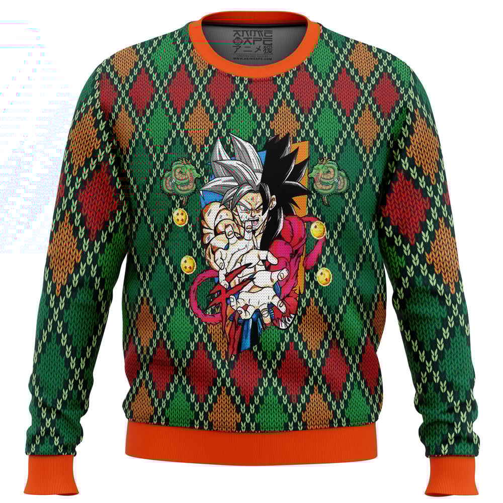 Dragon Ball SSJ4 Goku Ugly Christmas Sweater